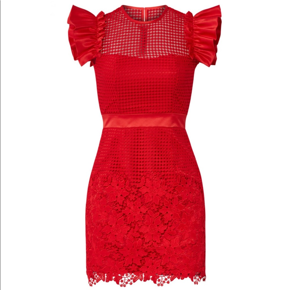 UnitedWood Red Karlie dress